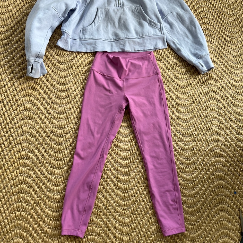 SOLD OUT LULULEMON SCUBA OVERSIZED HALF-ZIP & WUNDER UNDER LEGGINGS